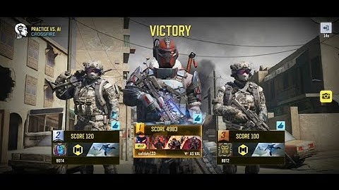 Practice vs Ai Frontline Crossfire Call of duty mobile