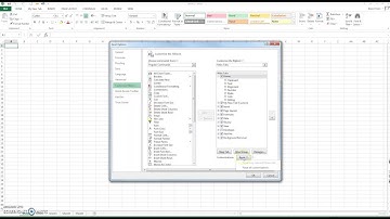 Excel 2013 Reset Default Settings, the Ribbon, and Quick Access Toolbar