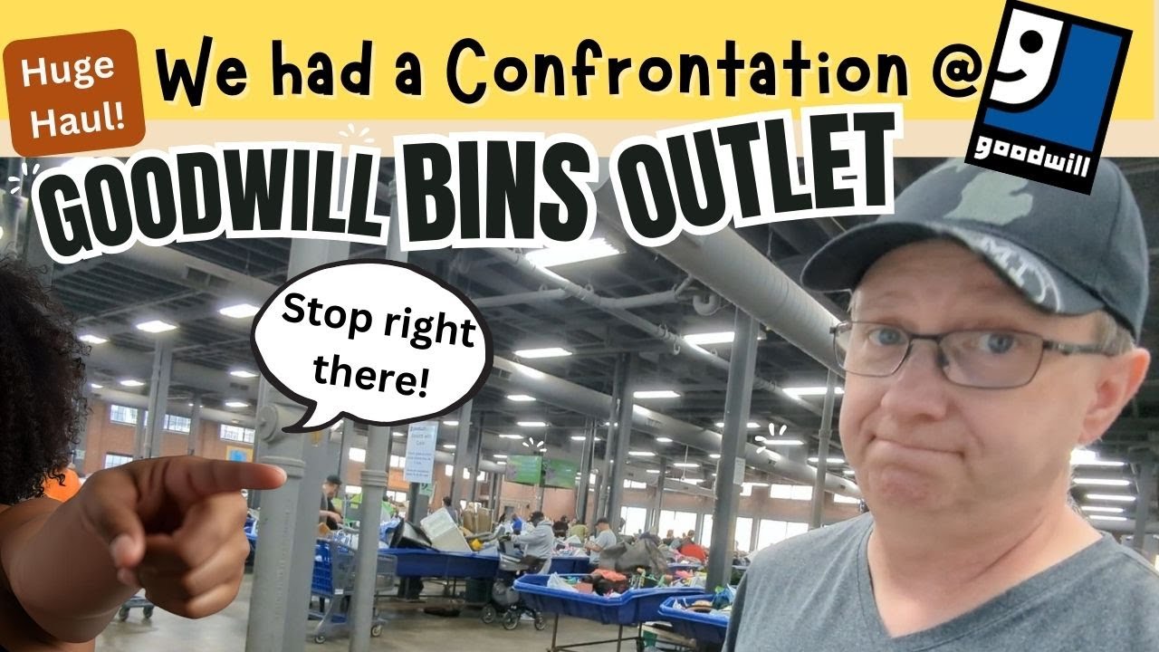 GOODWILL OUTLET BINS: Confrontation with Supervisor - Thrift with Me - Haul - Thrift Finds