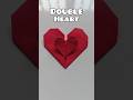 How to Make a Paper Double Heart - Easy Origami Heart#diy #origami #heart #shorts #love