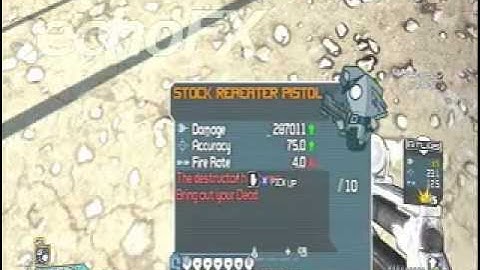 Borderlands AFTER-PATCH 1.30 Modded Weapons OVER 2 Million Damage w/ Infinite Ammo