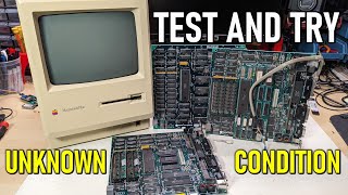 Test and try: Three random motherboards and a Mac Plus chassis