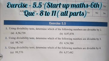 Viva education start up mathematics class 6 ex 5.5 | start up maths class -6th ex 5.5 | prime time