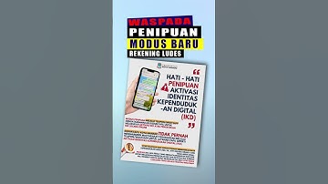 Waspada Penipu, Modus Aktivasi Identitas Kependudukan | KTP Digital
