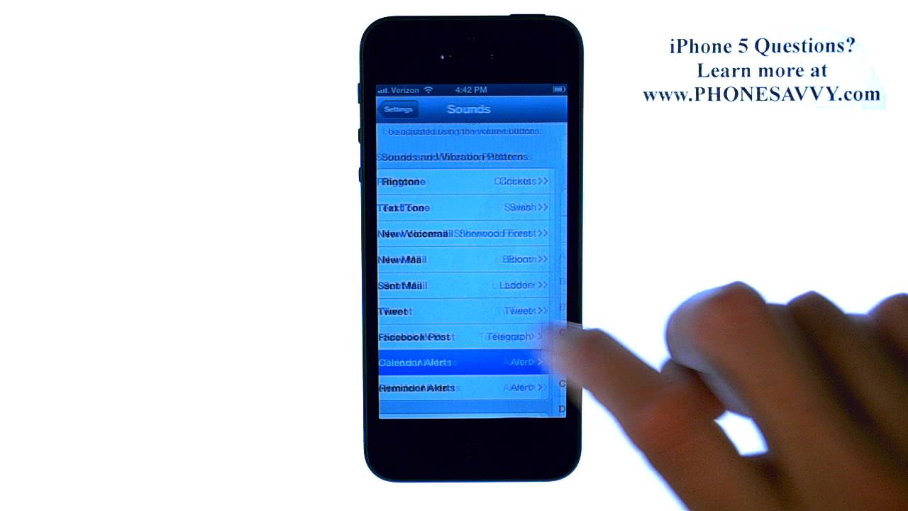 Apple IPhone 5 IOS 6 How To Change Calendar Alert And Reminder Tone apple-iphone-5-ios-6-how-to-change-calendar-alert-and-reminder-tone
