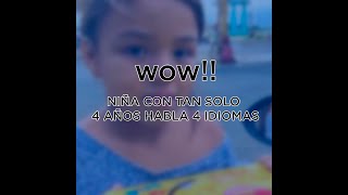 SORPRENDENTE !!! UNA NIÑA PRODIGIO HABLA 4 IDIOMAS Y VENDE CARAMELOS