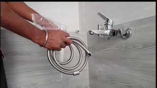 Best Plumbing Work A New Shower Mixer Installation In The Bathroom