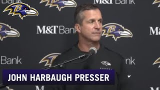 John Harbaugh Full Press Conference After Beating Rams | Baltimore Ravens