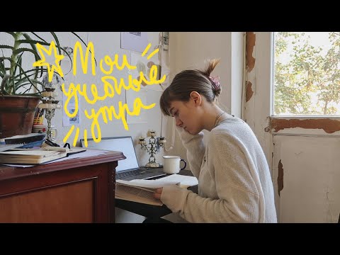 Видео: моя учебная рутина по утрам | самообразование и продуктивность!
