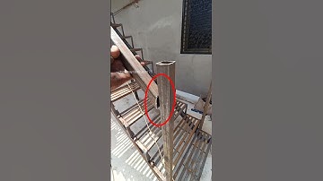 how to make metals stairs railing installation #stairrailing #metalstaircase #stairs