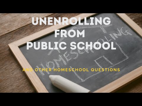 5 minute homeschool questions #2 Power Homeschool and unenrollment from public school