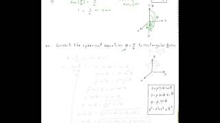 Converting equations from spherical to rectangular