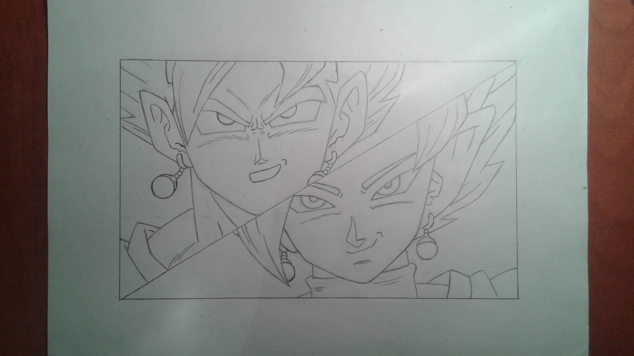Dibujando A Vegetto Vs Merged Zamasu Dragon Ball Super Jack