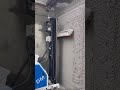 Wall plastering machine in action, smooth and fast! #construction #innovation #plastering
