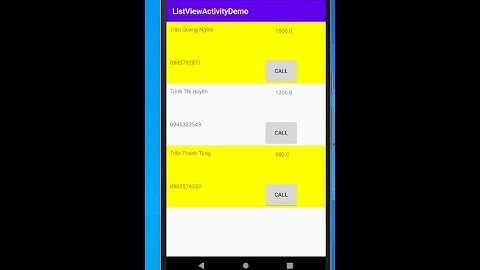 Bài 5 ListView Custom Demo