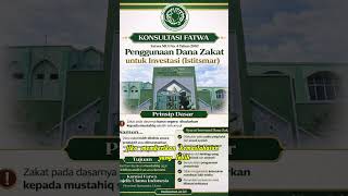 Komisi Fatwa MUI Sumatera Utara menjelaskan ketentuan penggunaan dana zakat untuk investasi