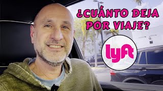 ¿CUÁNTO DEJA LYFT por viaje?