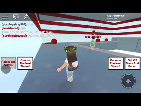 Simon Says On Roblox Youtube - choose a team vip roblox