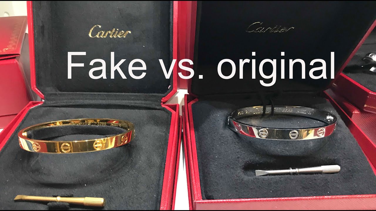 how to tell if a cartier love bracelet is real