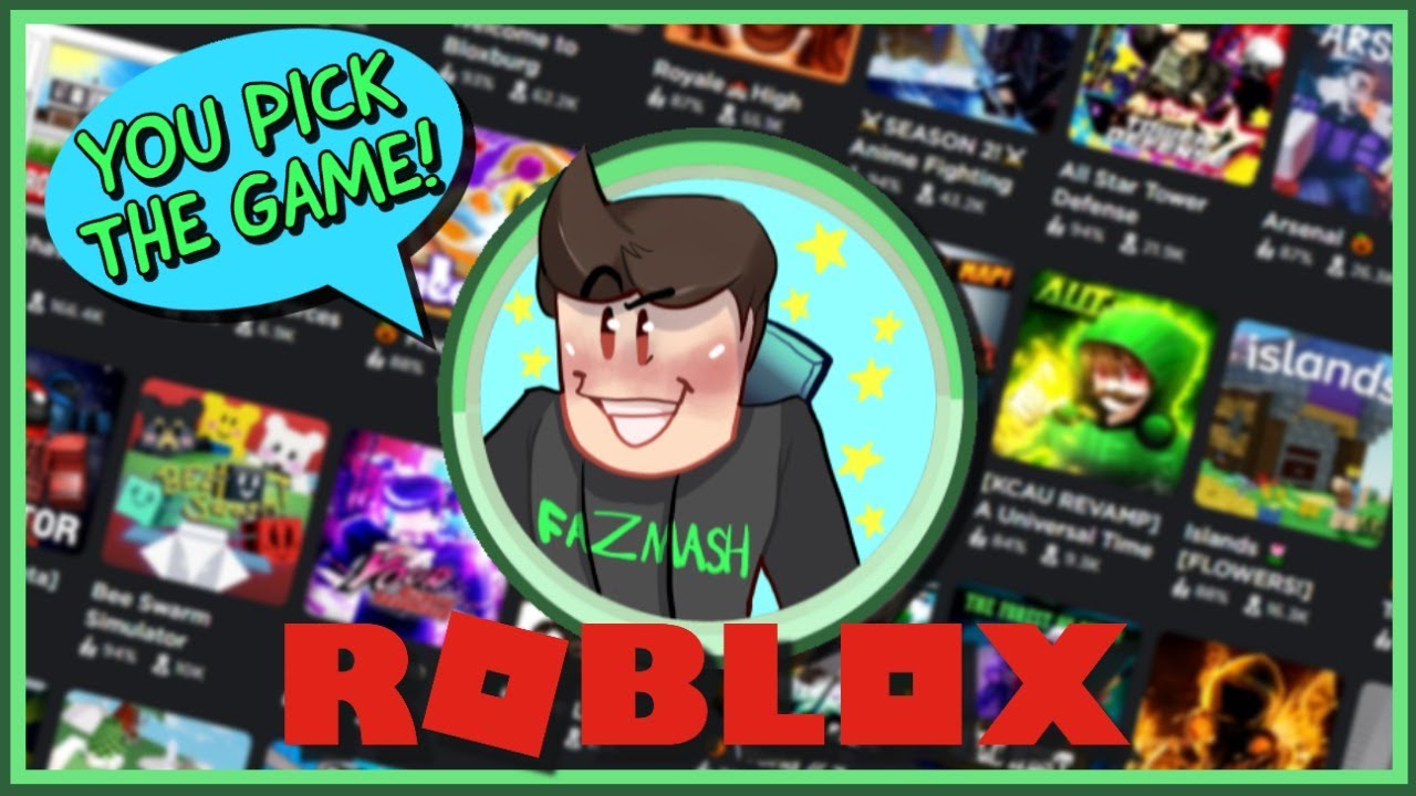 PLAYING ROBLOX GAMES WITH VIEWERS YOU CHOOSE THE GAME ROBLOX YouTube