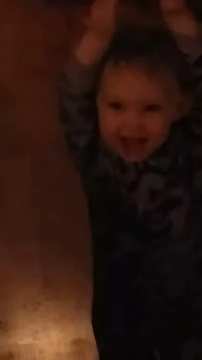 Katrina Autumn Bussart  playing with grandma