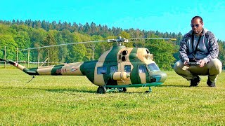 MIL MI-2 !!! HUGE RC AMAZING SCALE 1:6 MODEL TURBINE HELICOPTER / FLIGHT DEMONSTRATION !!!