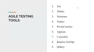 Agile Testing tools - Selenium