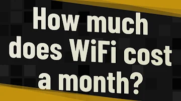 ¿Cuánto cuesta el Wi Fi al mes?