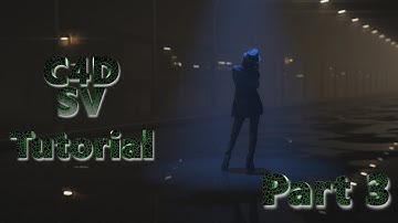 Cinema 4D Tutorial / Redshift Render / Girl in the Night - Part 3/3