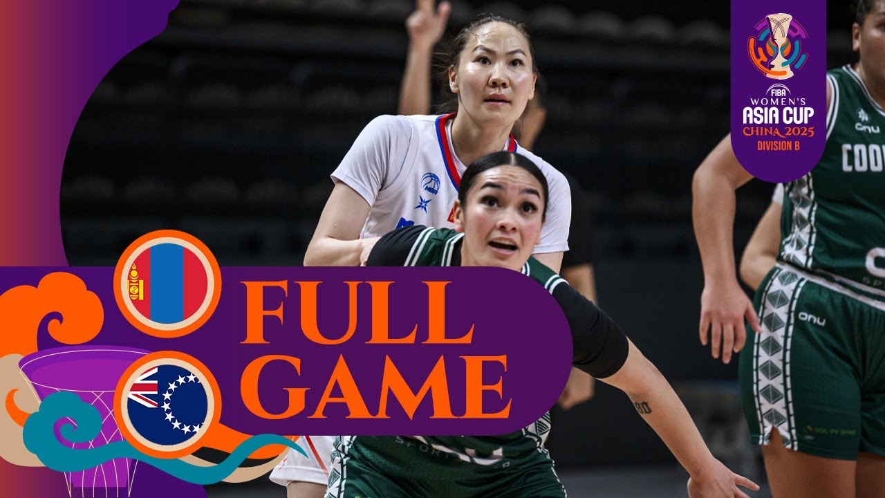 Mongolia 🇲🇳 vs. Cook Islands 🇨🇰 | Full Game | FIBA #AsiaCupWomen 2025  - Division B