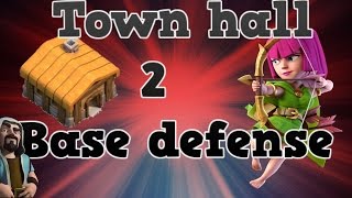 Clash Of Clans | Town hall 2 Base Desfense Strategy - Best th2 Base !!