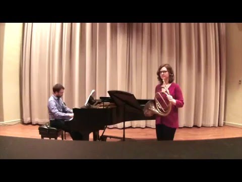 Mozart Horn Concerto No 1 in D major, K 412 Allegro (Natural Horn) - Jena Gardner, Horn