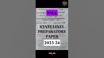 SSLC ENGLISH STATE LEVEL PREPARATORY PAPER #sslc #boardexams #youtube  #education #shorts #viral #yt