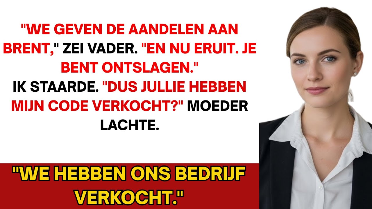 Mijn ouders verkochten m'n bedrijf voor €12 miljard en ontsloegen me—ze vergaten dat ik de code heb…