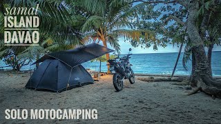 SOLO RIDE ADVENTURE AND MOTOCAMPING, SAMAL ISLAND DAVAO CITY, SILENT VLOG, RELAXING