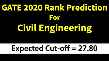 GATE 2020 Rank Prediction for Civil Engineering | GATE 2020 Rank Estimator