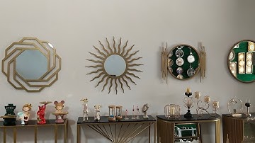 Metal Looking mirror, CNC design Looking Mirror, Best Quality Looking mirrors Collection available.