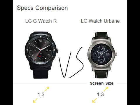LG Urbane Watch vs LG g watch R review