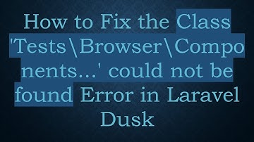 How to Fix the Class 