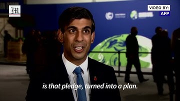 UK finance minister pledges billions at COP26 to achieve net zero