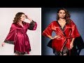 robe satin تشكيلة قمصان نوم قصيرة و طويلة ستان روعة