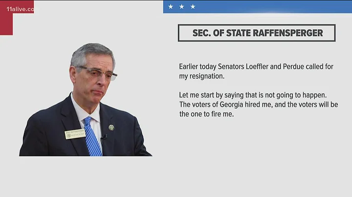 Georgia Secretary of State responds to demands he resign