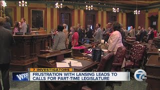 Frustration with Lansing leads to calls for part time legislature