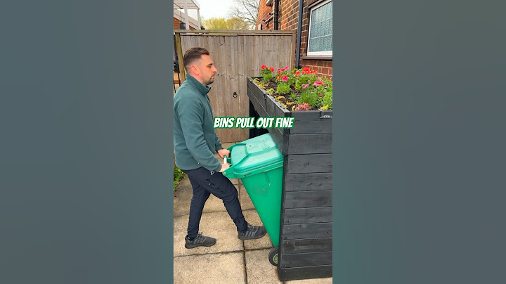 Bin Shelter with Living Roof | Making a bin store with green roof | raised bed on bin storage garden