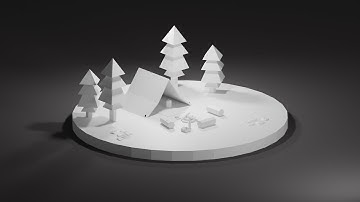 Blender - Texturing Camping Scene (Timelapse)