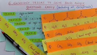 6 Excellent Tricks to Solve Bond Angle Questions Easily by Komali Mam