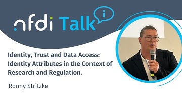NFDITalk (16 June 2025): Identity, Trust and Data Access