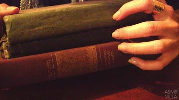 ASMR * Tapping & Scratching * Theme: Vintage Books * Fast Tapping * No Talking * ASMRVilla