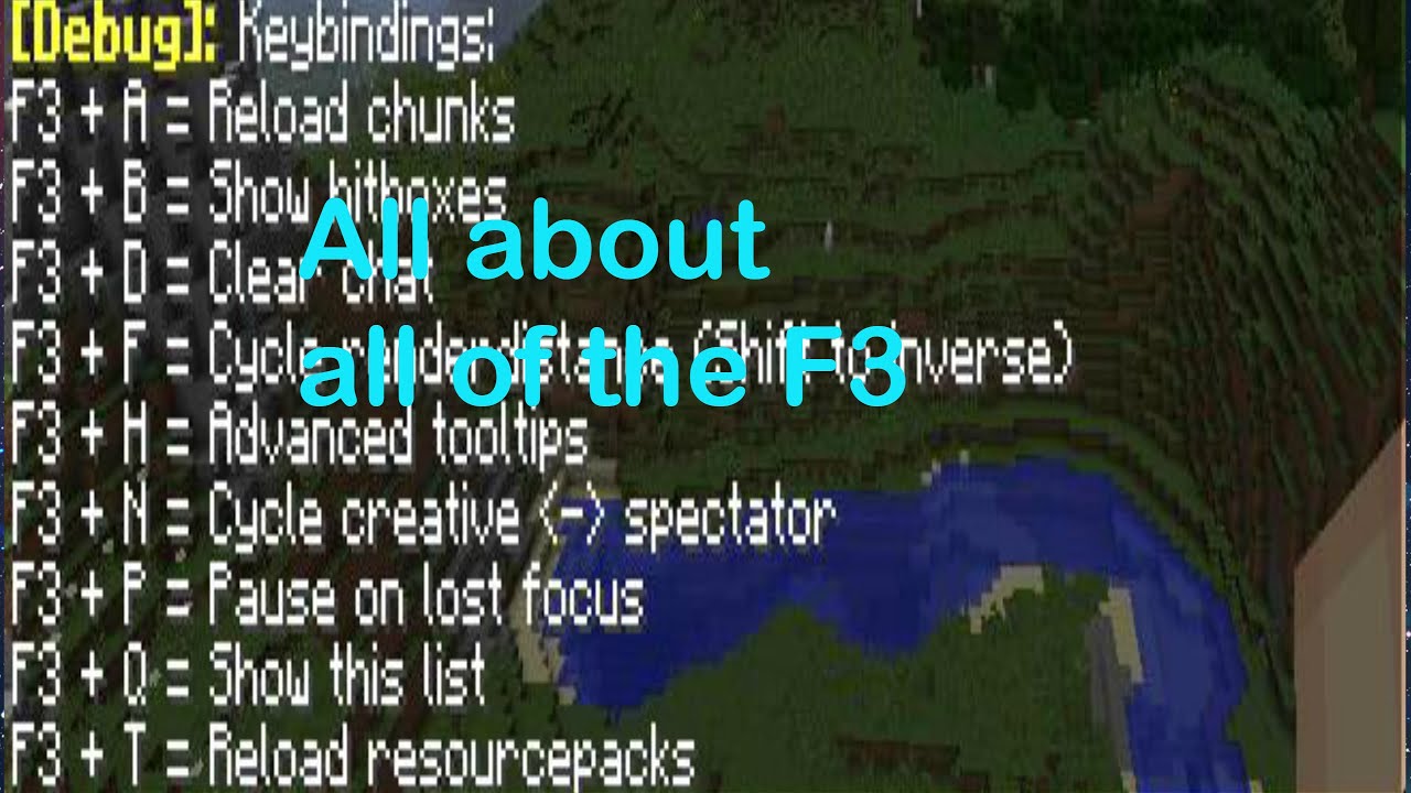 All About All Of The F3 S In Minecraft Youtube