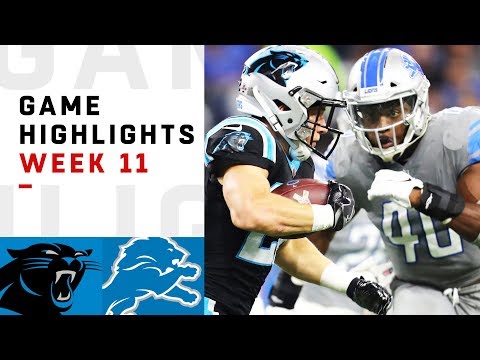 Panthers vs. Lions Week 11 Highlights | NFL 2018